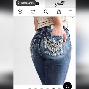 Miss me jeans, curvy straight, 30 x 34, NWOT, never worn..